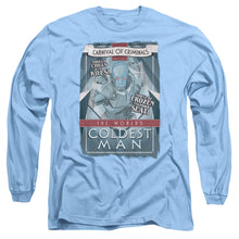Load image into Gallery viewer, Batman Coldest Man Mens Long Sleeve Shirt Carolina Blue
