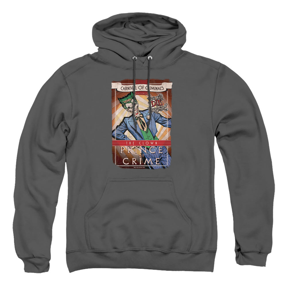 Batman Clown Prince Mens Hoodie Charcoal