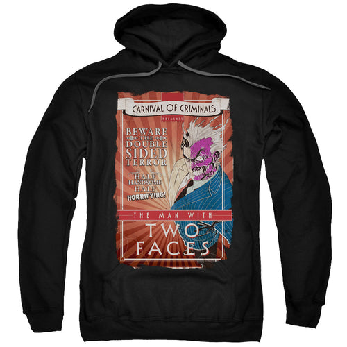 Batman Two Faces Mens Hoodie Black