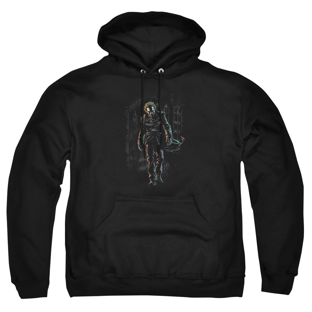 Batman Joker Leaves Arkham Mens Hoodie Black