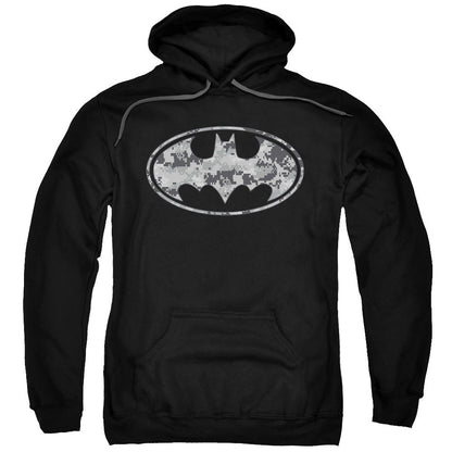 Batman Urban Camo Shield Mens Hoodie Black