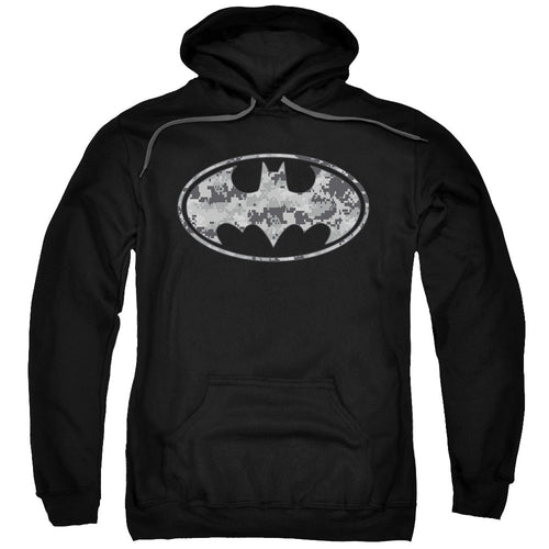 Batman Urban Camo Shield Mens Hoodie Black