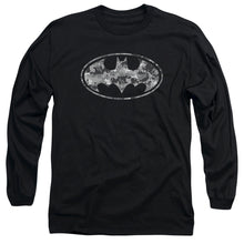 Load image into Gallery viewer, Batman Urban Camo Shield Mens Long Sleeve Shirt Black
