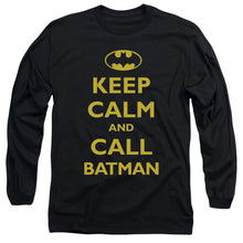 Load image into Gallery viewer, Batman Call Batman Mens Long Sleeve Shirt Black
