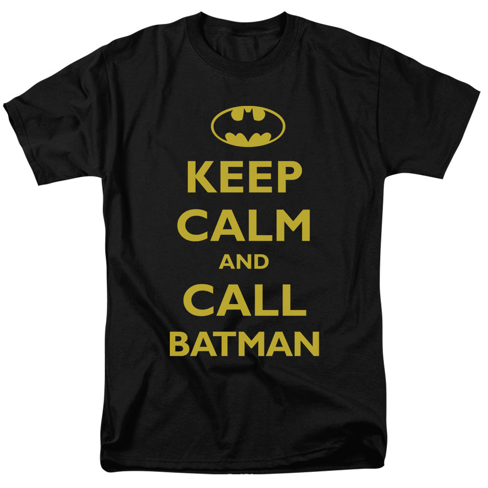 Batman Call Batman Mens T Shirt Black