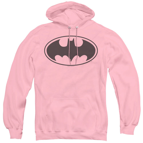 Batman Black Bat Mens Hoodie Pink