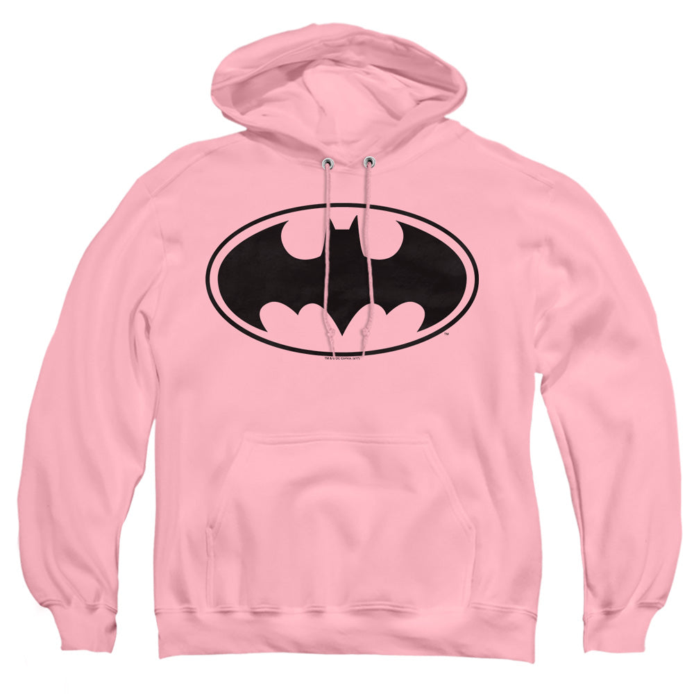 Batman Black Bat Mens Hoodie Pink