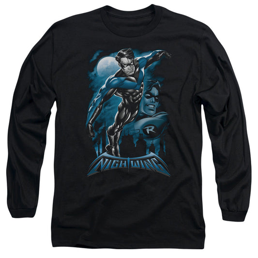Batman All Grown Up Mens Long Sleeve Shirt Black