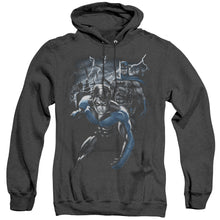 Load image into Gallery viewer, Batman Dynamic Duo Heather Mens Hoodie Black
