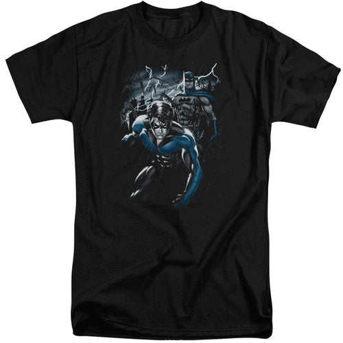 Batman Dynamic Duo Mens Tall T Shirt Black