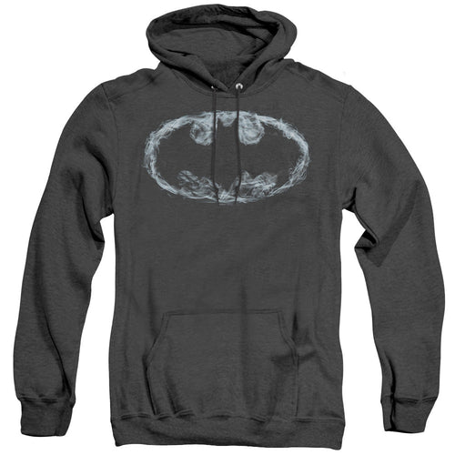 Batman Oke Signal Heather Mens Hoodie Black