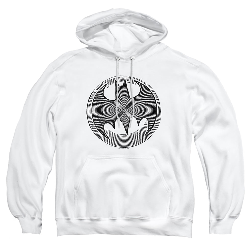 Batman Knight Knockout Mens Hoodie White