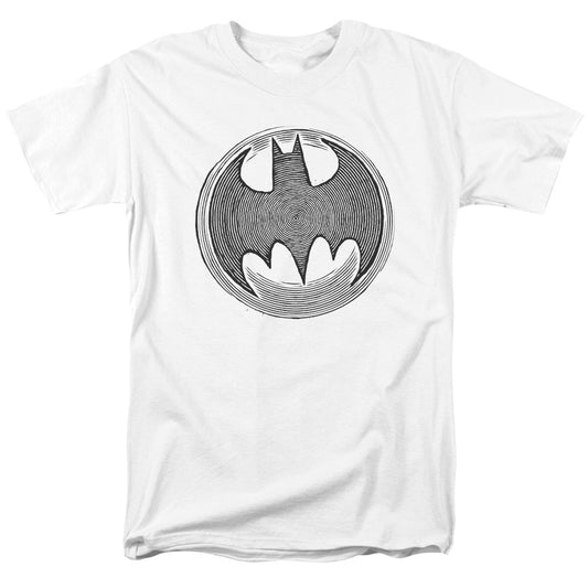 Batman Knight Knockout Mens T Shirt White