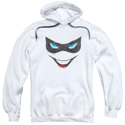 Batman Harley Face Mens Hoodie White