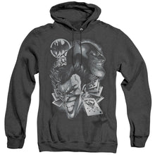 Load image into Gallery viewer, Batman Archenemies Heather Mens Hoodie Black
