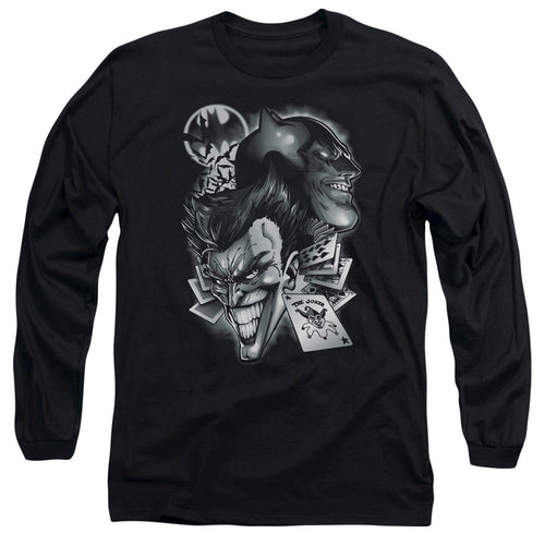 Batman Archenemies Mens Long Sleeve Shirt Black