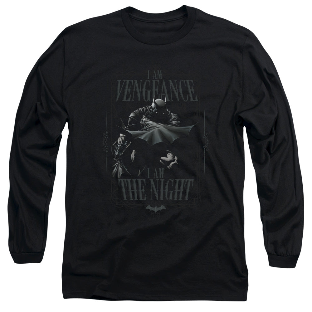 Batman I Am Mens Long Sleeve Shirt Black