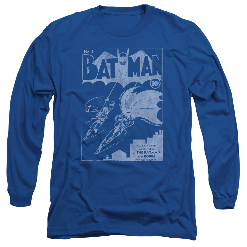 Batman Issue 1 Cover Mens Long Sleeve Shirt Royal