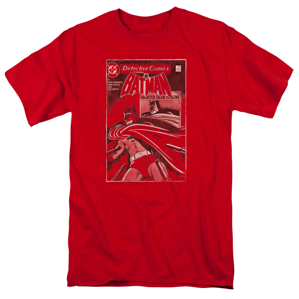 Batman Doa Cover Mens T Shirt Red