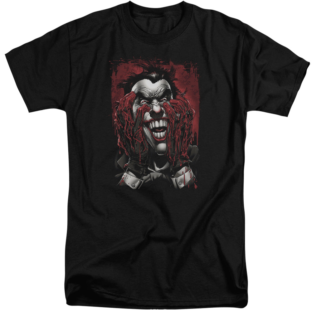 Batman Blood In Hands Mens Tall T Shirt Black