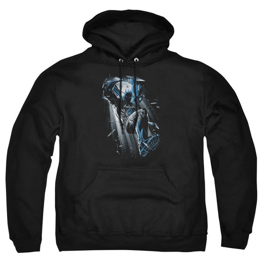 Batman Bat Crash Mens Hoodie Black