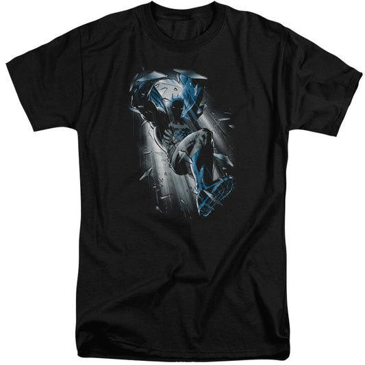 Batman Bat Crash Mens Tall T Shirt Black