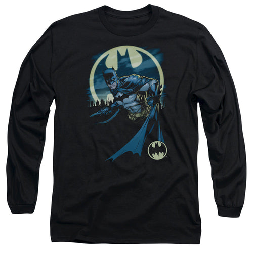 Batman Heed The Call Mens Long Sleeve Shirt Black
