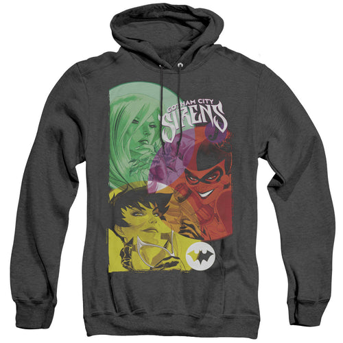 Batman Gotham Sirens Heather Mens Hoodie Black
