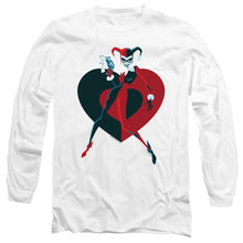 Load image into Gallery viewer, Batman Harely Heart Mens Long Sleeve Shirt White
