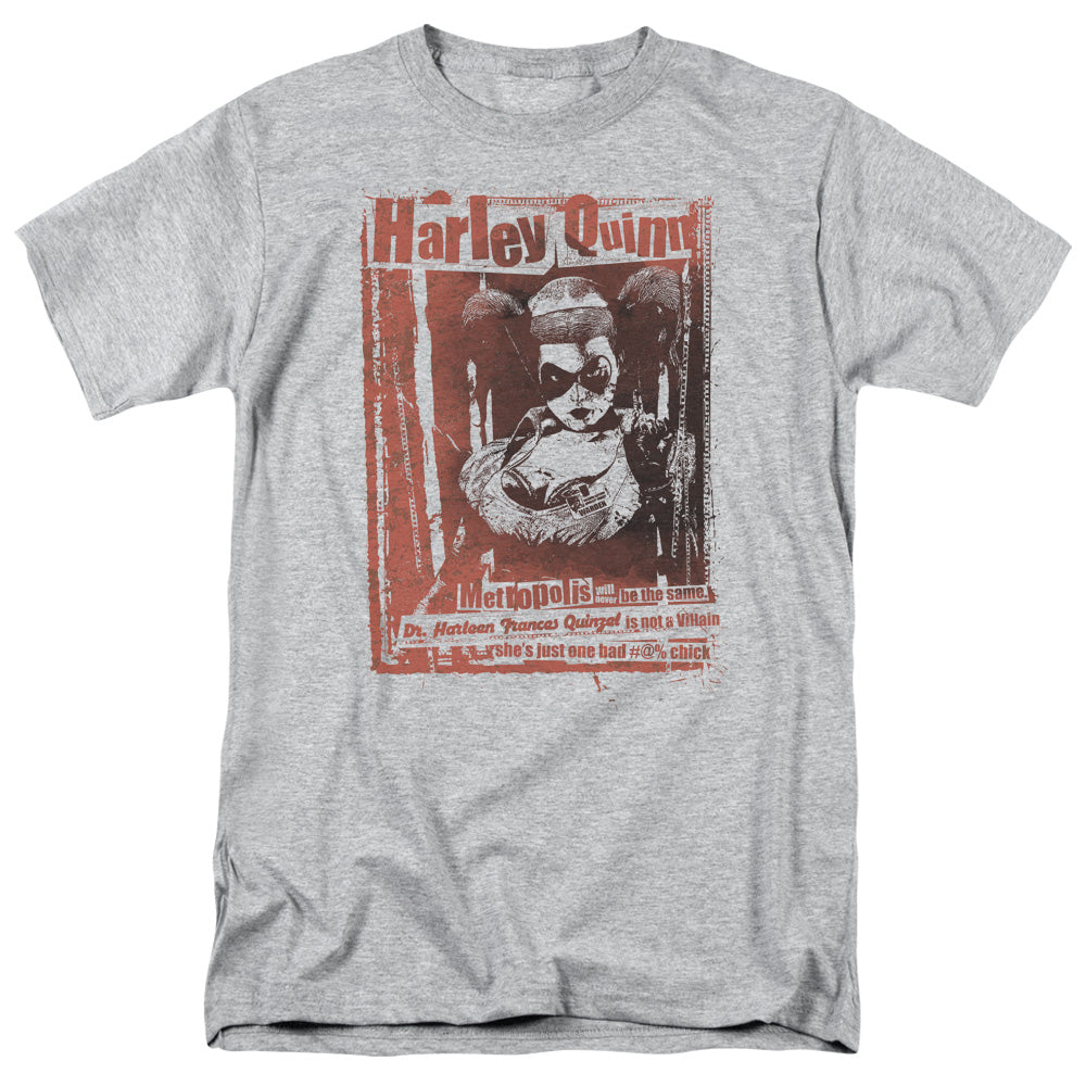 Batman  Dr Quinn Mens T Shirt Athletic Heather