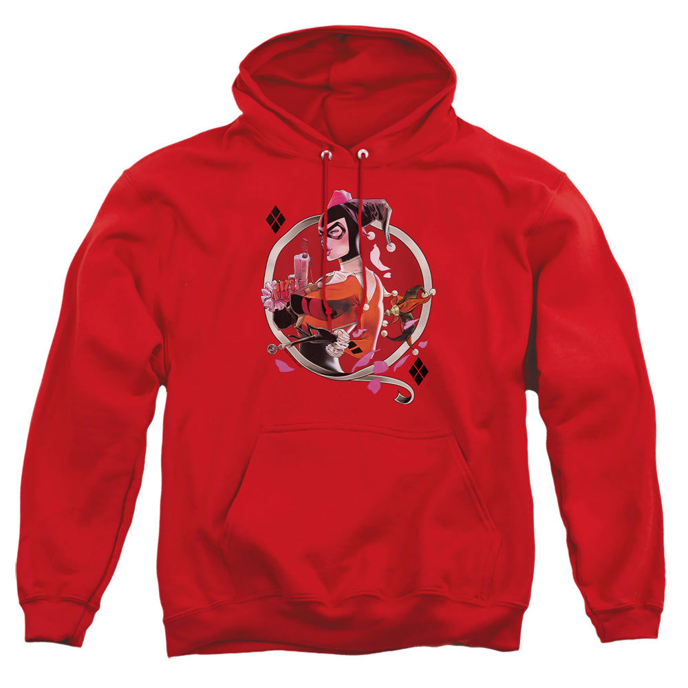 Batman Harley Q Mens Hoodie Red