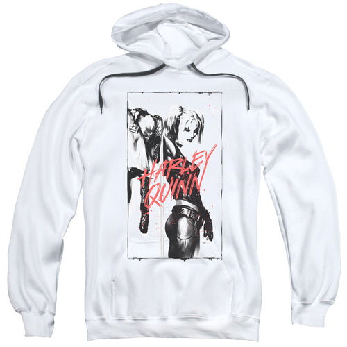 Batman Inked Quinn Mens Hoodie White