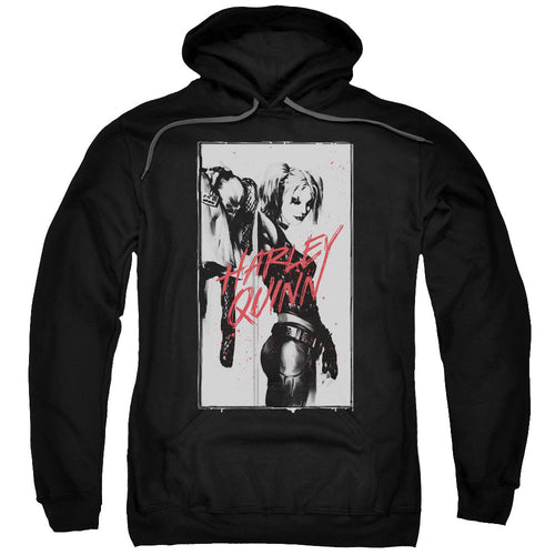 Batman Inked Quinn Mens Hoodie Black