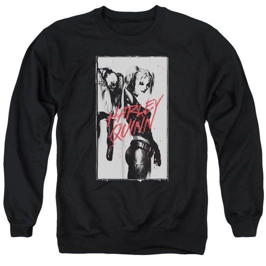 Batman Inked Quinn Mens Crewneck Sweatshirt Black