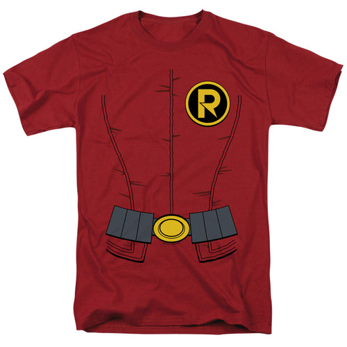 Batman New Robin Uniform Mens T Shirt Cardinal