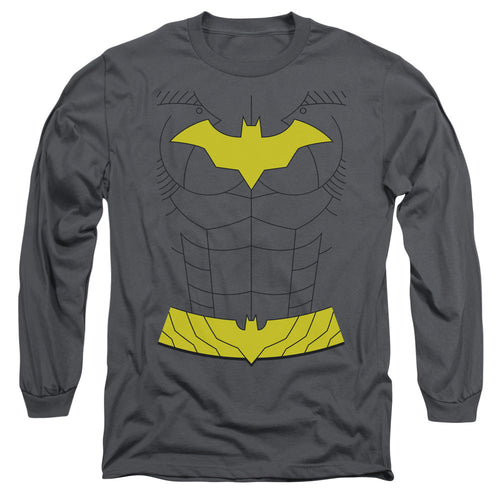 Batman New Batgirl Uniform Mens Long Sleeve Shirt Charcoal