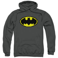 Load image into Gallery viewer, Batman Pixel Symbol Mens Hoodie Charcoal
