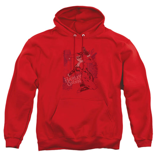 Batman Harleys Packing Mens Hoodie Red