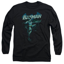 Load image into Gallery viewer, Batman Blue Bat Mens Long Sleeve Shirt Black

