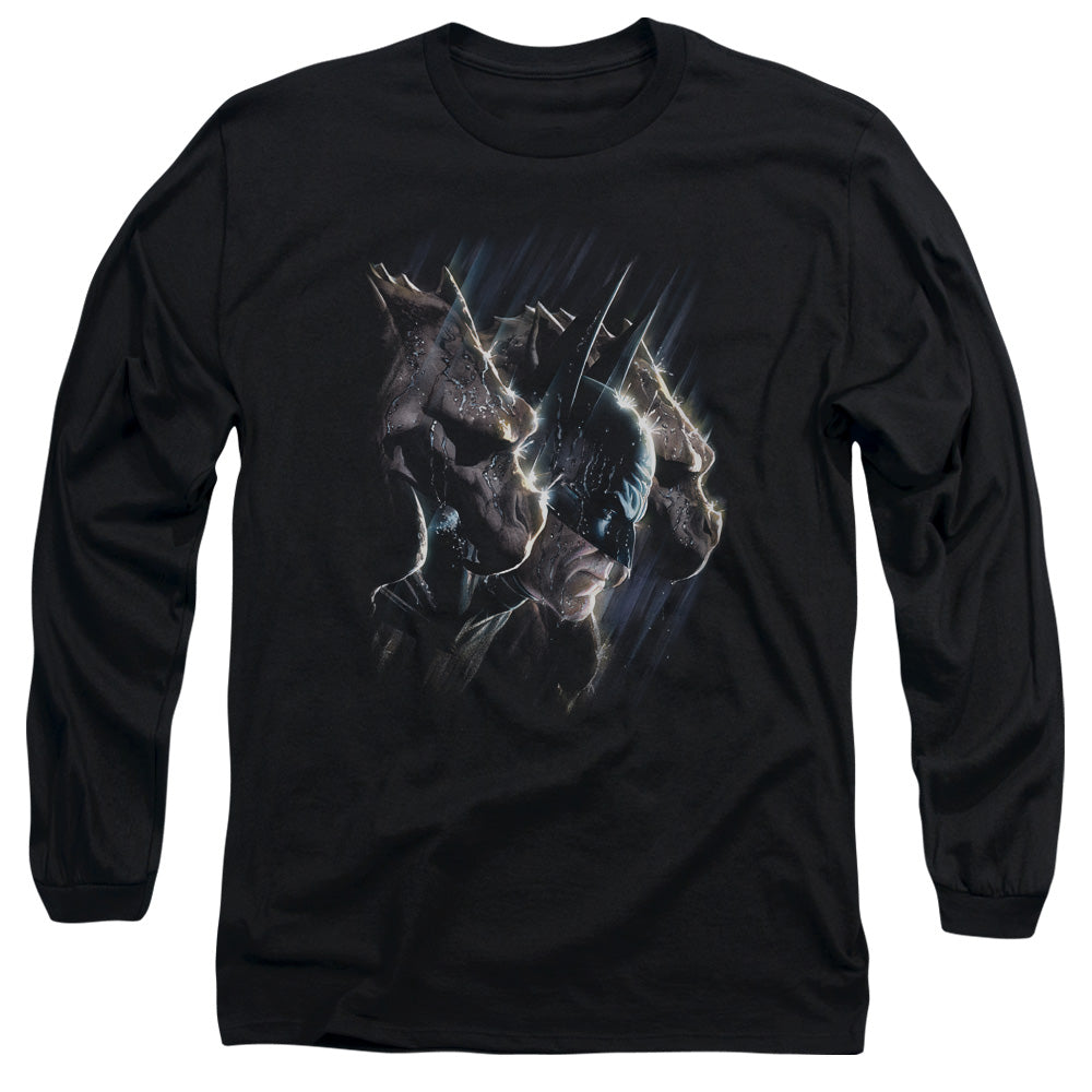 Batman Gargoyles Mens Long Sleeve Shirt Black