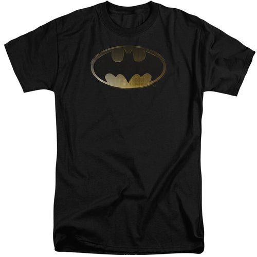 Batman Halftone Bat Mens Tall T Shirt Black