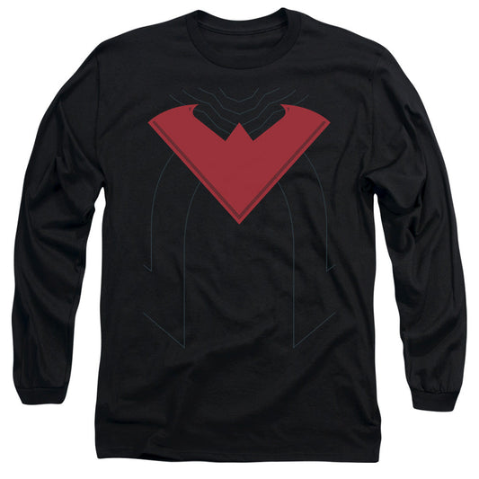 Batman Nightwing 52 Costume Mens Long Sleeve Shirt Black
