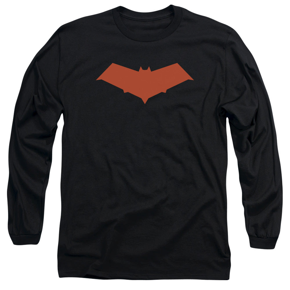 Batman Red Hood Mens Long Sleeve Shirt Black