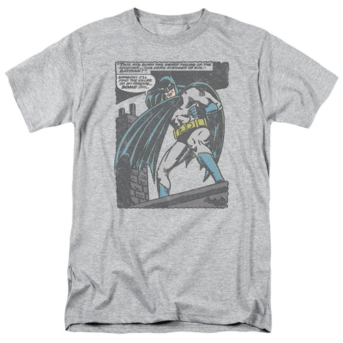 Batman Bat Origins Mens T Shirt Athletic Heather