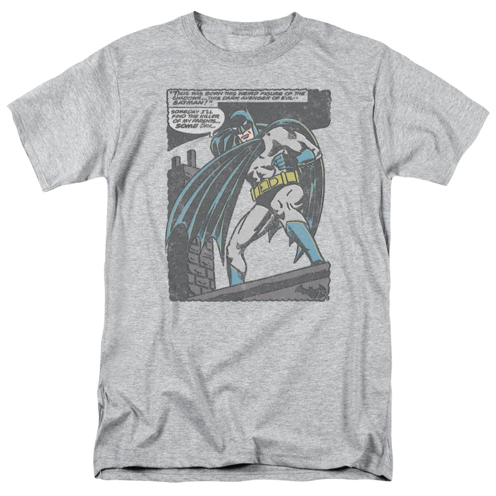 Batman Bat Origins Mens T Shirt Athletic Heather