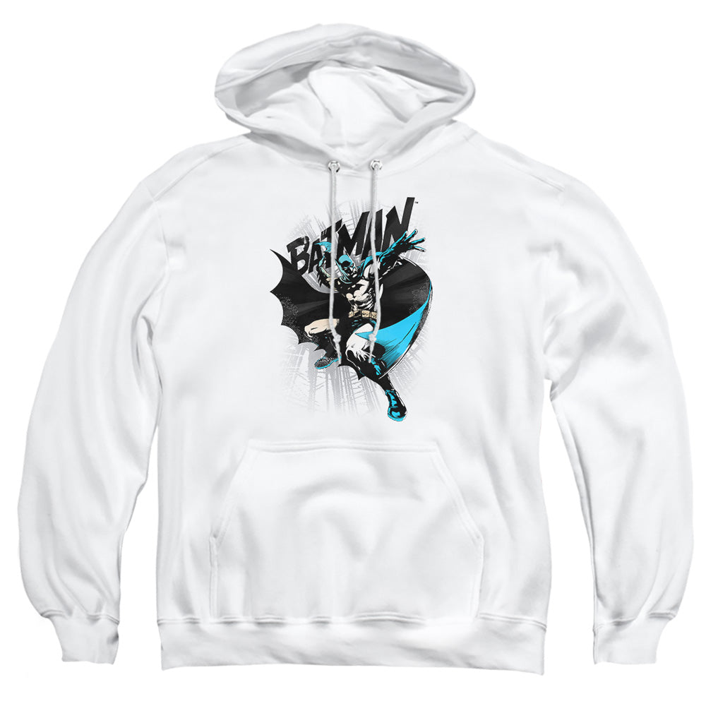Batman Batarang Throw Mens Hoodie White