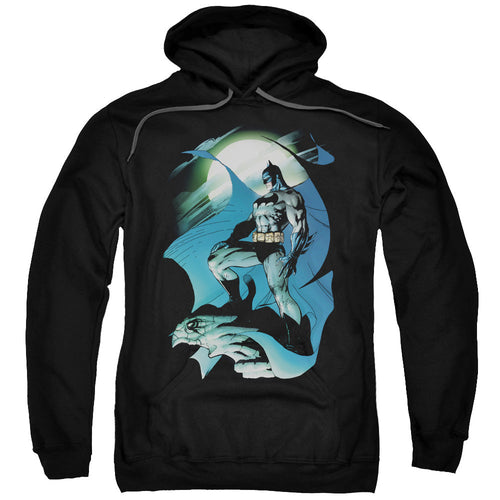 Batman Glow Of The Moon Mens Hoodie Black