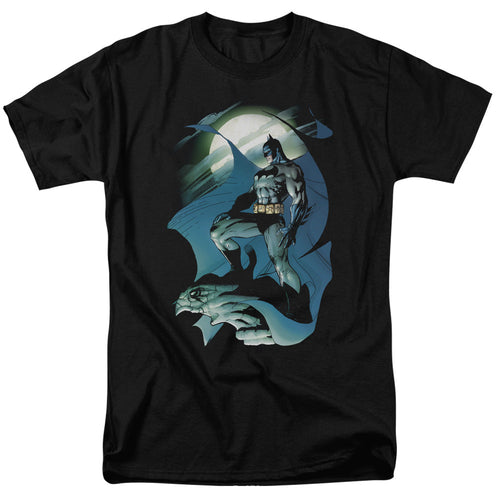 Batman Glow Of The Moon Mens T Shirt Black