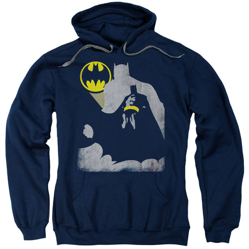 Batman Bat Knockout Mens Hoodie Navy Blue