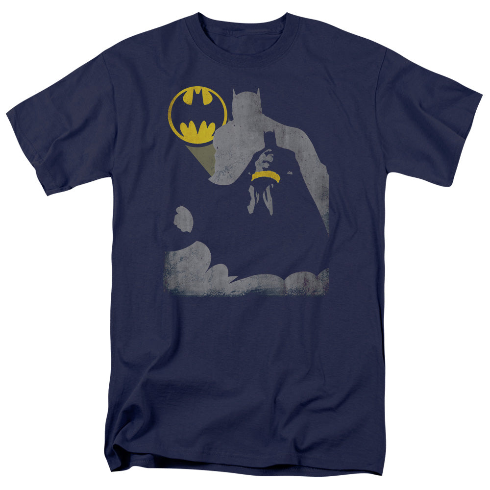 Batman Bat Knockout Mens T Shirt Navy